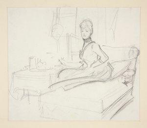 Dame am Teetisch von John Singer Sargent