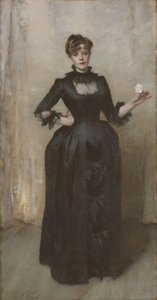 Dame mit der Rose (Charlotte Louise Burckhardt), 1882 von John Singer Sargent