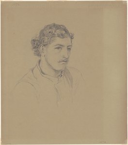 Mann mit lockigem Haar