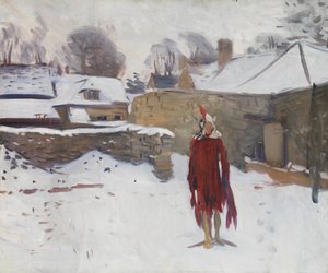 Männchen im Schnee, ca. 1891-93