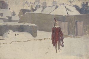 Mannikin im Schnee