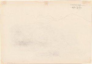 Berge [Rückseite] von John Singer Sargent