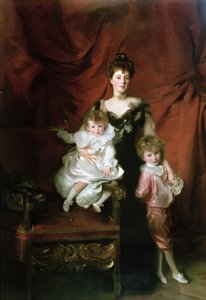 Mrs. William Marshall Cazalet und zwei ihrer Kinder, Edward und Victor, 1900 von John Singer Sargent