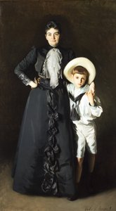 Porträt von Mrs. Edward L. Davis und ihrem Sohn, Livingston Davis von John Singer Sargent