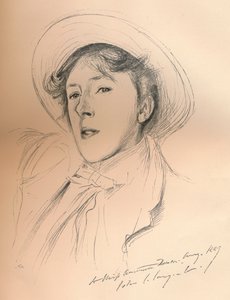 Porträtskizze von Miss Violet Paget Vernon Lee von John Singer Sargent