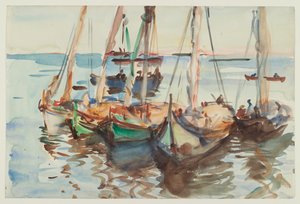 Portugiesische Boote, ca. 1902-03 von John Singer Sargent