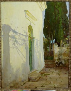 Schatten an einer Wand in Korfu von John Singer Sargent