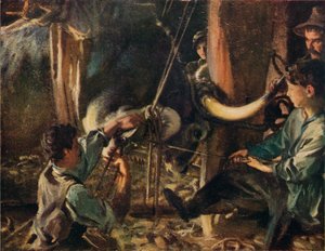 Das Beschlagen des Ochsen, um 1910 von John Singer Sargent