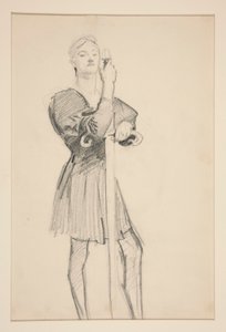 Stehende Figur mit Speer