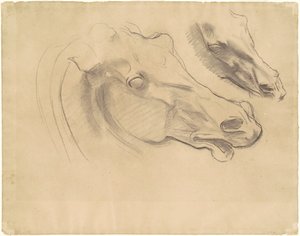 Studien für "Apollo in seinem Wagen mit den Stunden" von John Singer Sargent