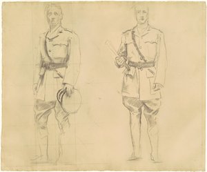 Studien von Generälen Plumer und Haig für "General Officers of World War I" [recto]