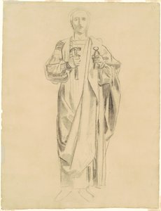 Studie für "Dogma der Erlösung: Fries der Engel" [recto] von John Singer Sargent
