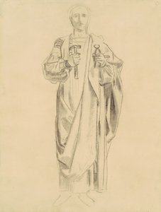 Studie für Dogma der Erlösung: Engel Fries [recto], 1895-1903