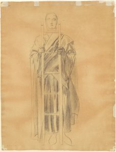 Studie für "Dogma der Erlösung: Engel Fries" (verso) von John Singer Sargent