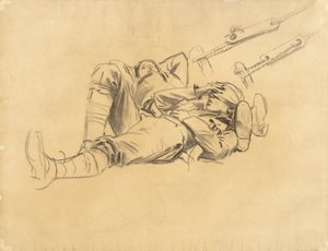 Studie für Gassed, 1918-19 von John Singer Sargent