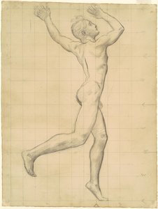 Studie von Apollo für "Apollo und Daphne"