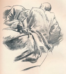 Studie der Draperie, um 1916 von John Singer Sargent