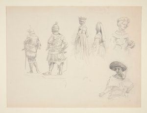 Studie von sechs Figuren von John Singer Sargent