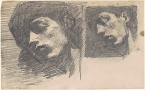 Zwei Köpfe von John Singer Sargent