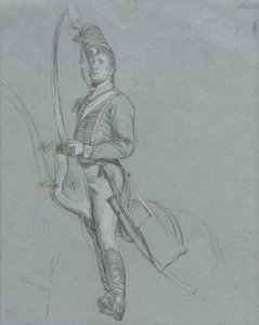 Ein Husarenoffizier zu Pferd von John Singleton Copley