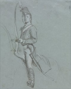 Ein Husarenoffizier zu Pferd von John Singleton Copley