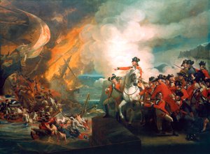 Niederlage der schwimmenden Batterien bei Gibraltar, 1782 ca. 1783 von John Singleton Copley
