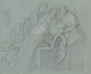 Studie für die zentrale Gruppe im Tod des Earl of Chatham von John Singleton Copley