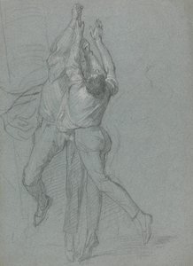 Studie von Matrosen, die eine Flagge für den Sieg von Lord Duncan hissen von John Singleton Copley