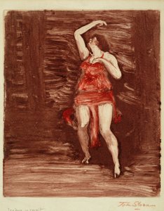 Isadora in Revolte, ca. 1915 von John French Sloan