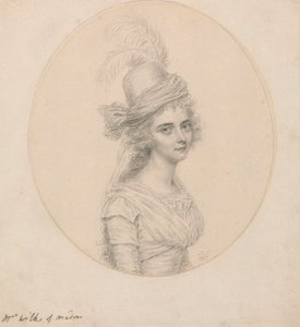 Porträt von Mrs. Wilks aus Madras von John Smart