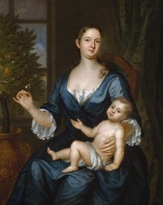 Mrs. Francis Brinley und ihr Sohn Francis, 1729 von John Smibert