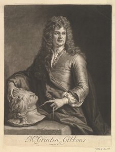 Porträt von Grinling Gibbons von John Smith 2