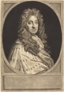 John Hay, Earl of Tweeddale [proof] von John Smith after Sir Godfrey Kneller