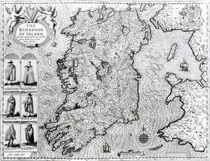 Das Königreich Irland, graviert von Jodocus Hondius (1563-1612), 