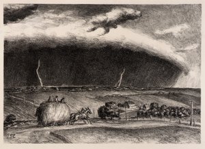 Der Liniensturm von John Steuart Curry