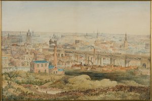 Newcastle upon Tyne von Windmill Hills, Gateshead, 1887
