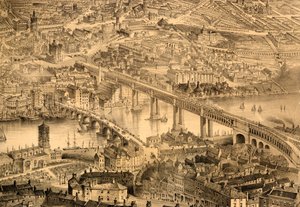 Newcastle upon Tyne zur Zeit von Königin Victoria, 1864 von John Storey