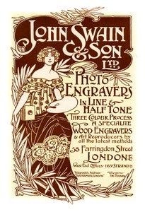 Werbung für John Swain & Son, Drucker, 1901
