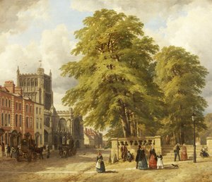 Ansicht von College Green von John Syer