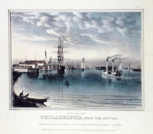 Philadelphia vom Marinehof, ca. 1840
