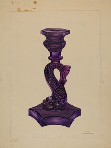 Delfin-Kerzenhalter, ca. 1936 von John Tarantino