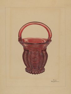 Ornamentaler kleiner Korb, ca. 1936