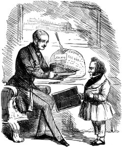 Albert, Prinzgemahl von Königin Victoria, und Joseph Paxton von John Tenniel