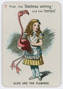 Alice und der Flamingo von John Tenniel