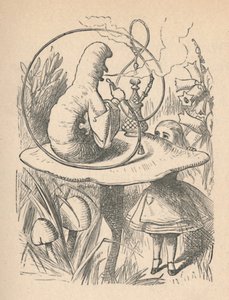 Alice und die Raupe, 1889 von John Tenniel