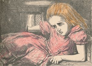 Alice, wie sie größer wird von John Tenniel