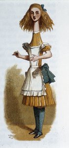 Alice in „Alice im Wunderland“ von Lewis Carroll, ill. Tenniel von John Tenniel