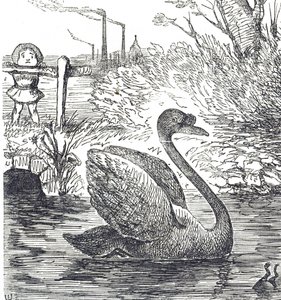 Karikatur über die Verschmutzung der Themse in London von John Tenniel