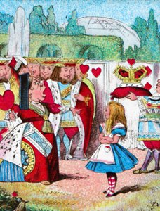 Kopf ab! Alice und ihre Rote Königin, um 1910 von John Tenniel
