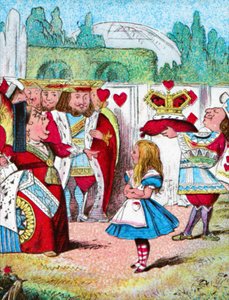 Kopf ab! Alice und ihre Rote Königin, ca. 1910 von John Tenniel